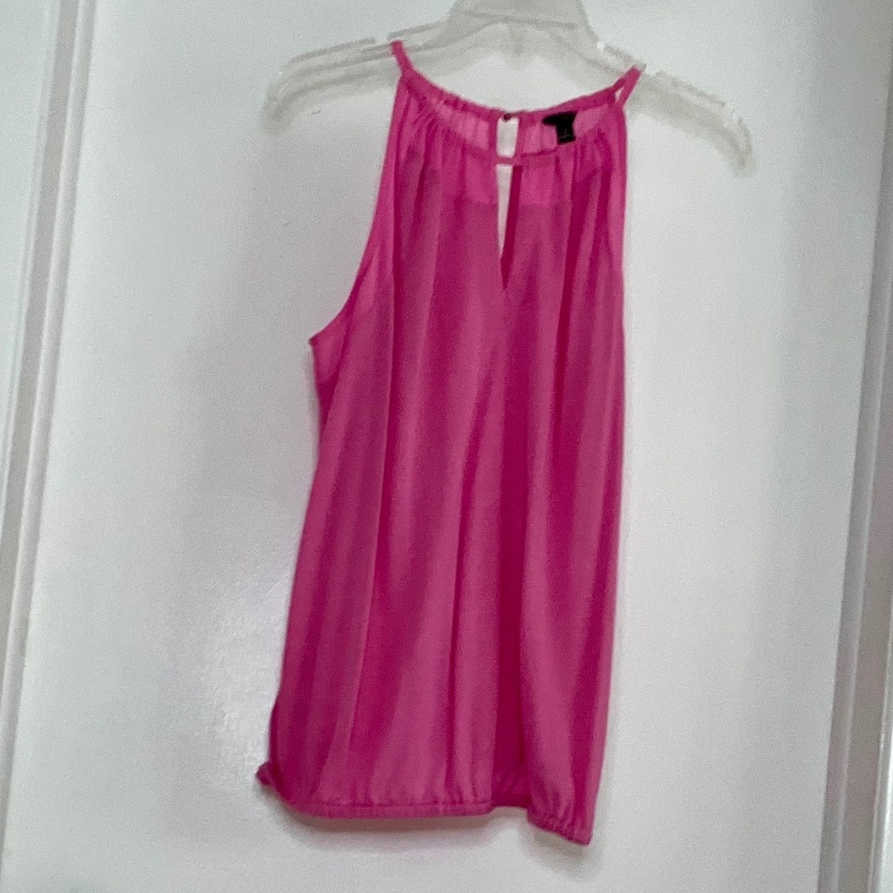 Pink summer knit top